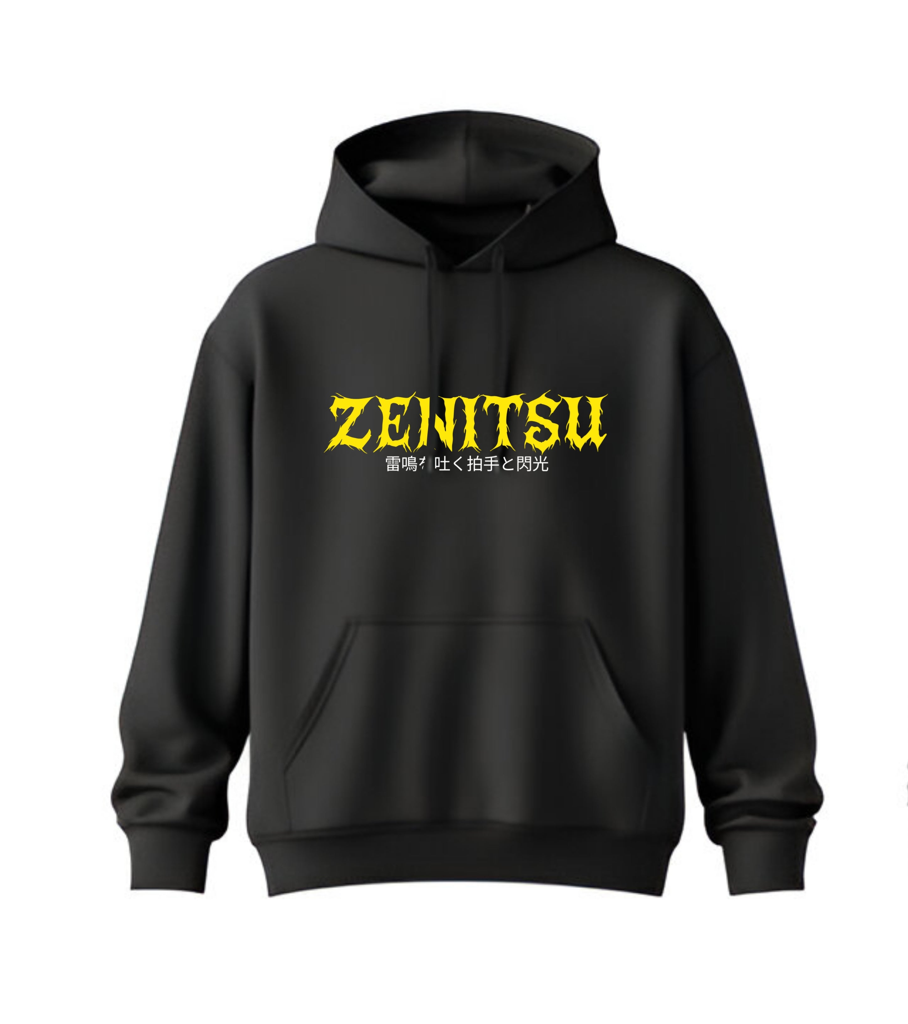 ZENITSU Anime Hoodie | DTG Print | 100% Cotton | Dual Sleeve Design