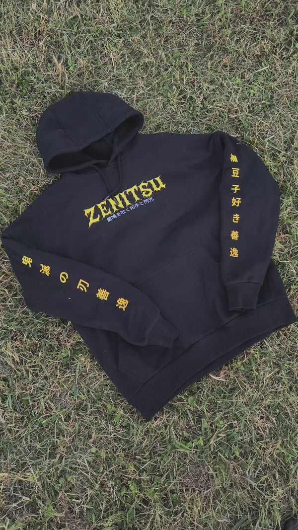 ZENITSU Anime Hoodie | DTG Print | 100% Cotton | Dual Sleeve Design